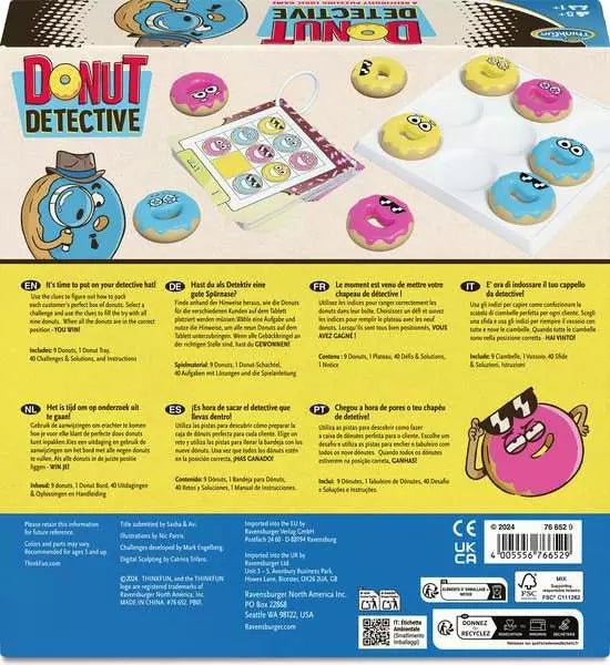ThinkFun Donut Detective Denkspiel Herausforderungen ab 5