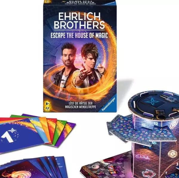Nahaufnahme von Rätselkomponenten – Ravensburger Escape Spiel
