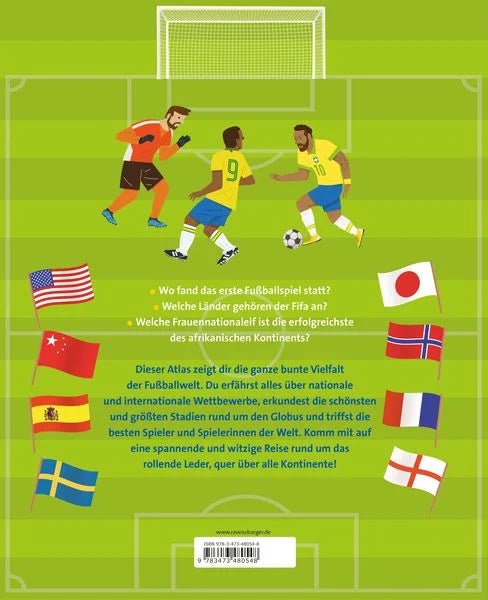 Buch Ravensburger Fußballatlas von Eduard Altarriba gebunden Rückseite