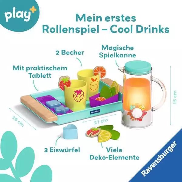 Cool Drinks Spiel-Set Ravensburger Play+ mit Kanne und Gießgeräusch
