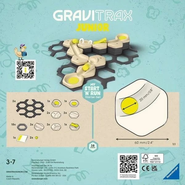 Ravensburger - GraviTrax Junior Starter - Set S Start and Run - Ravensburger