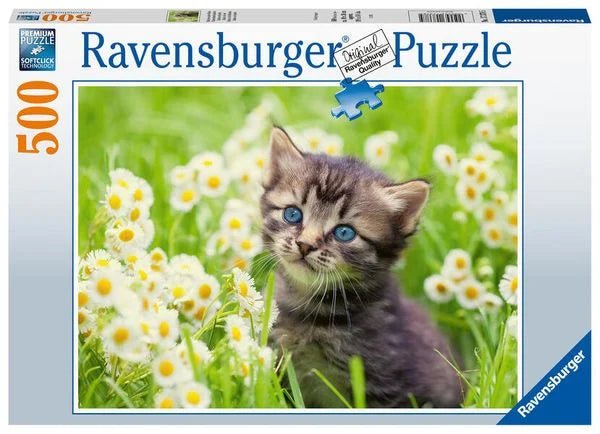 Ravensburger - Kätzchen in der Wiese, 500 Teile - Ravensburger