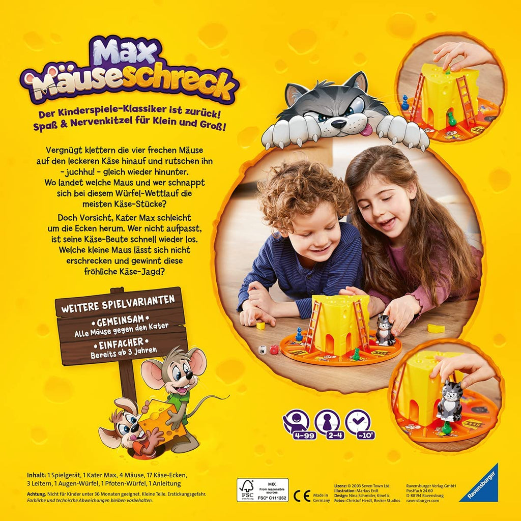 Ravensburger Kinderspiel - Max Mäuseschreck - Ravensburger