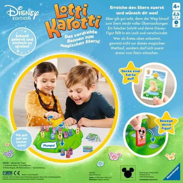 Lotti Karotti Disney Edition mit Karten und Figuren – Gesellschaftsspiel back