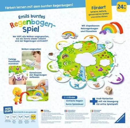 Ravensburger ministeps: Emils buntes Regenbogen - Spiel - Ravensburger