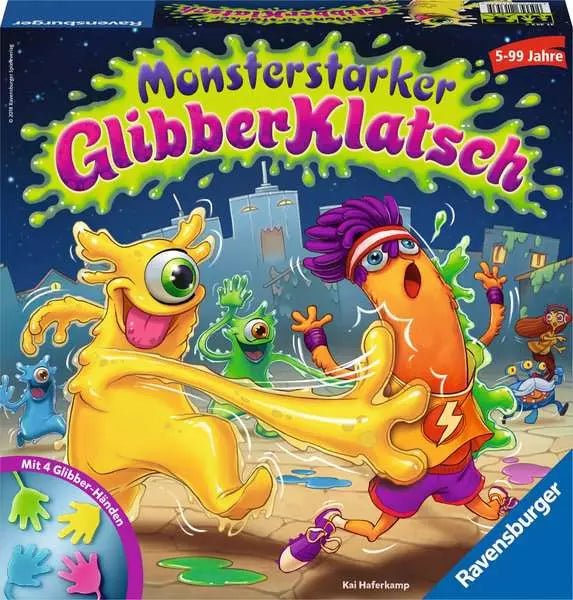 Ravensburger Monsterstarker GlibberKlatsch Spiel mit Glibberhänden – Reaktionsspiel ab 5 Jahren
