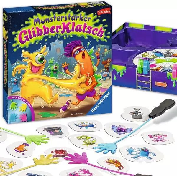Detailaufnahme der Glibberhände – Ravensburger Kinderspiel ab 5 Jahren
