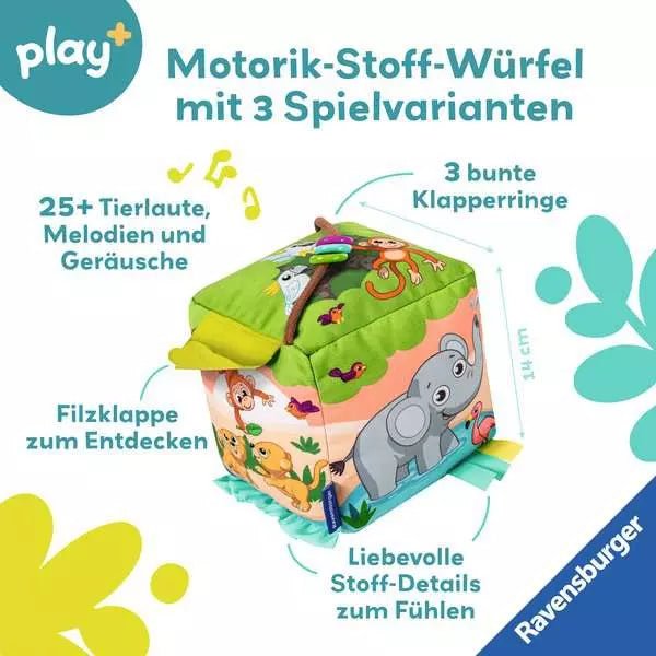 Ravensburger Play+ Motorik - Musik - Spiel - Würfel: Wilde Tiere - Ravensburger