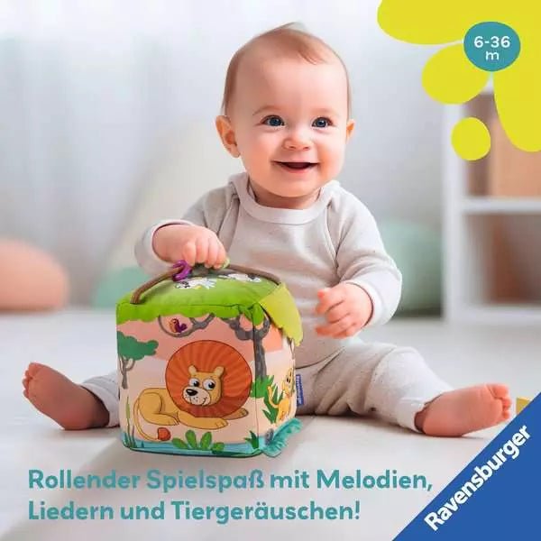 Ravensburger Play+ Motorik - Musik - Spiel - Würfel: Wilde Tiere - Ravensburger