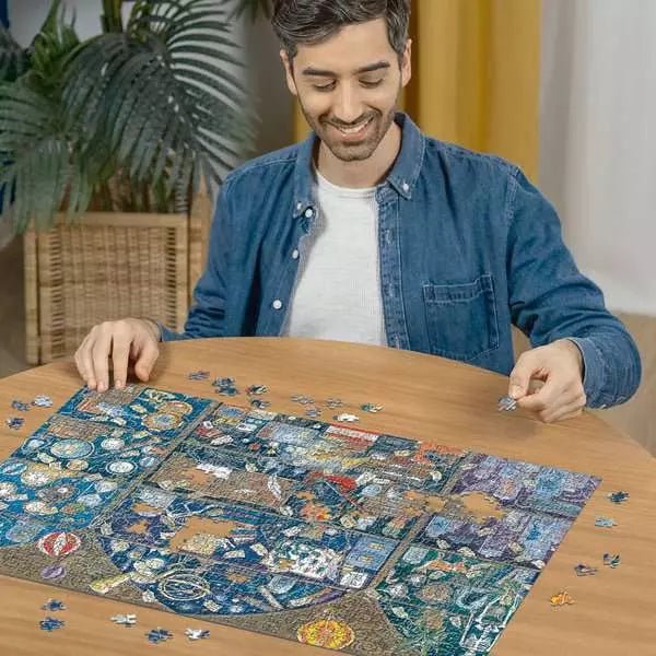 Erwachsene puzzeln Das Kuriositätenkabinett – anspruchsvolles Motiv
