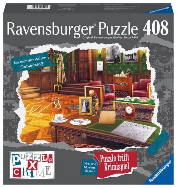 Ravensburger - Puzzle X Crime: Ein mörderischer Geburtstag, 406 Teile - Ravensburger