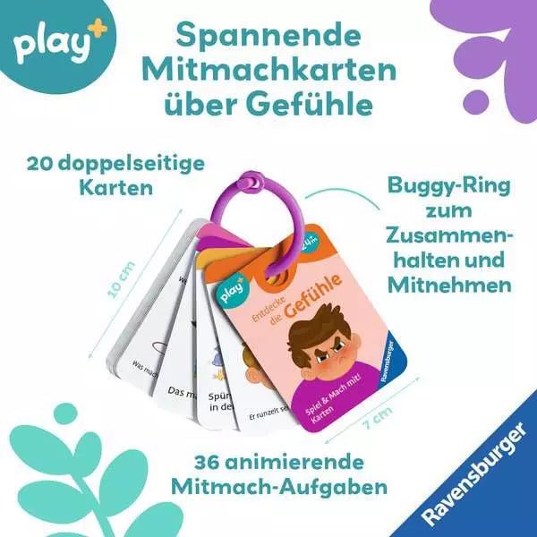 Mitmach-Kartenset Gefühle lernen für Kinder ab 2 Jahren
