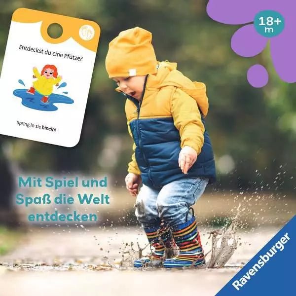 Lernkarten für draußen ab 18 Monaten Spiel und Mach mit