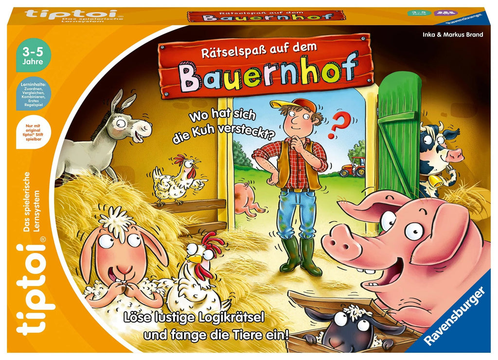 Ravensburger - tiptoi® Rätselspaß auf dem Bauernhof, Lernspiel - Ravensburger