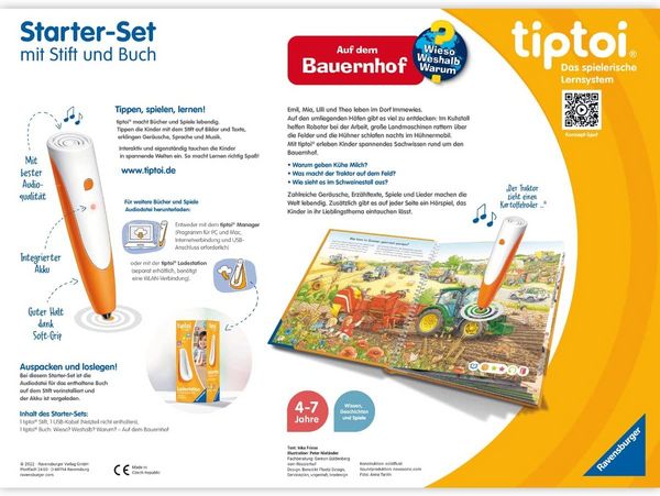 Ravensburger - Tiptoi Starter - Set: Stift und Bauernhof - Buch - Ravensburger