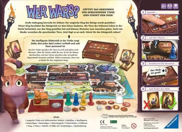 Verpackung Ravensburger Wer war’s Rückseite