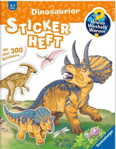 Stickerheft Dinosaurier Wieso Weshalb Warum ab 4 Jahren mit 300 Stickern
