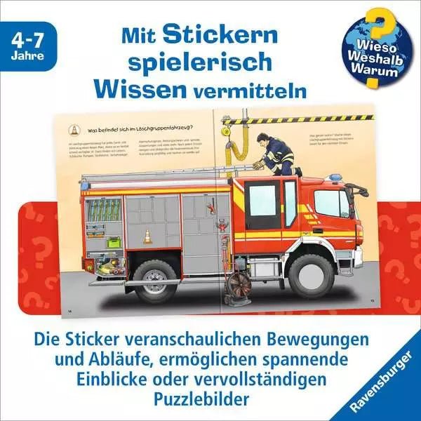 Feuerwehr Stickerheft ab 4 Jahren Ravensburger mit Sachtexten
