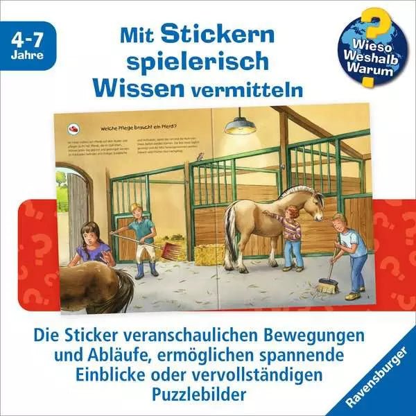 Pferde Stickerheft ab 4 Jahren Ravensburger mit Sachtexten
