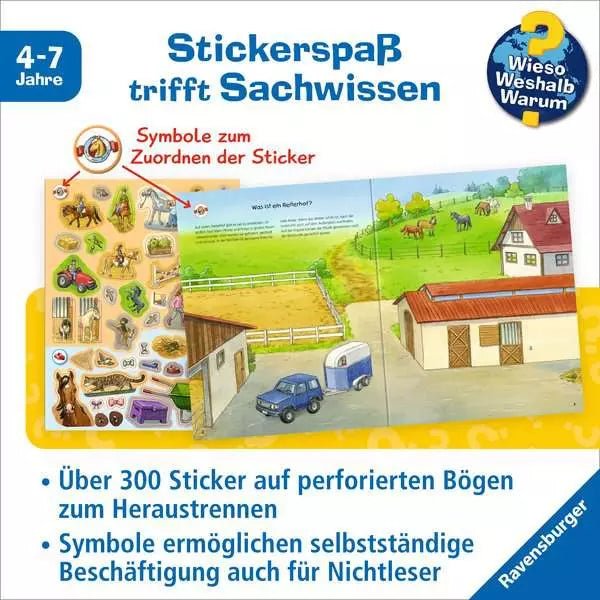 Pferde Stickerheft ab 4 Jahren Ravensburger mit Sachtexten
