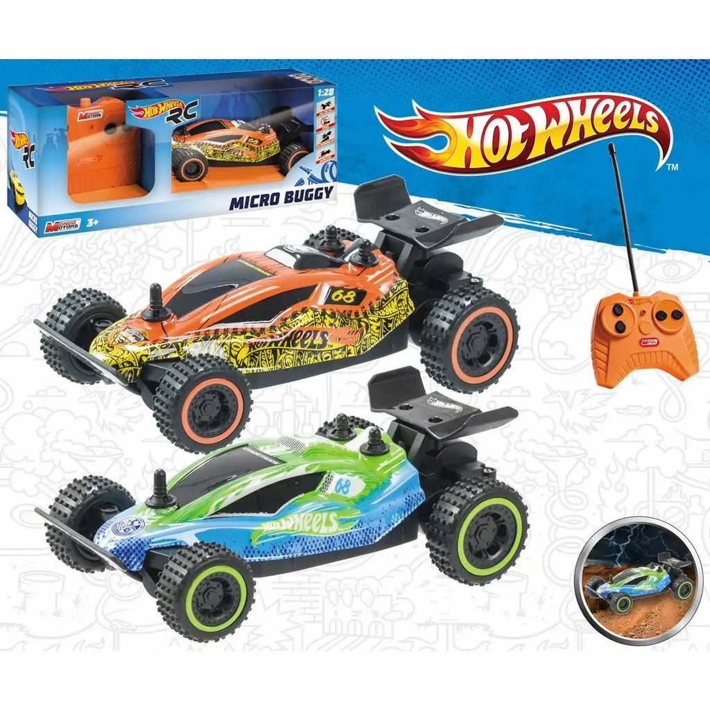 RC Micro Buggy 1:28 seitliche Ansicht sortiert
