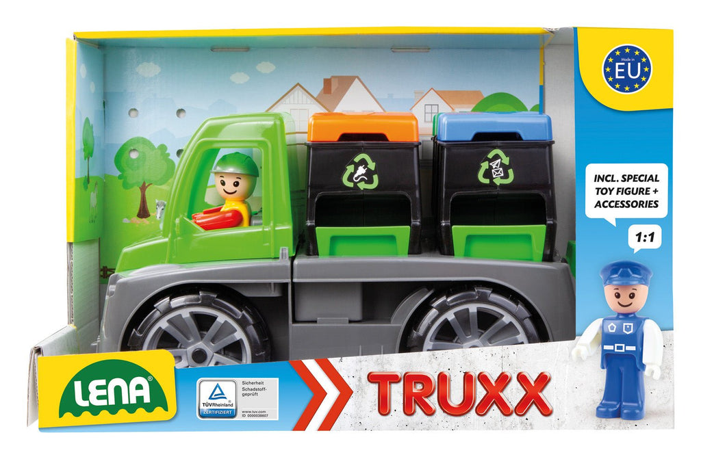 Recycling Truck im bunten Schaukarton
