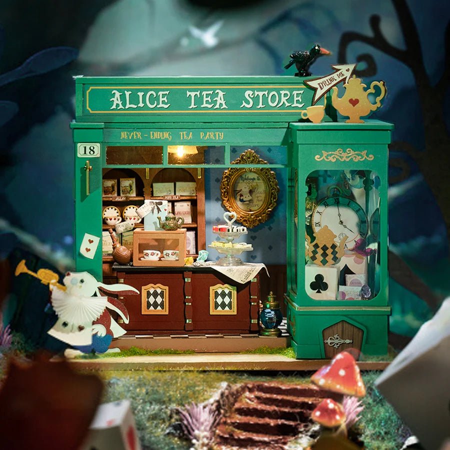 Alice’s Tea Store DIY Modell mit Dekor

