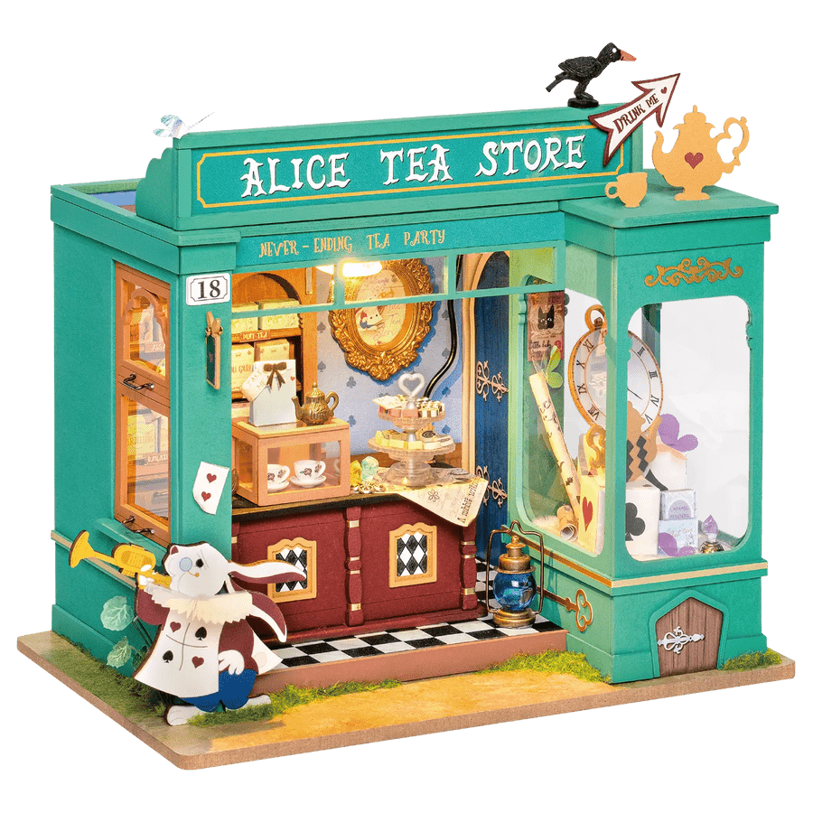 Alice’s Tea Store DG156 Miniatur Teeladen DIY mit LED

