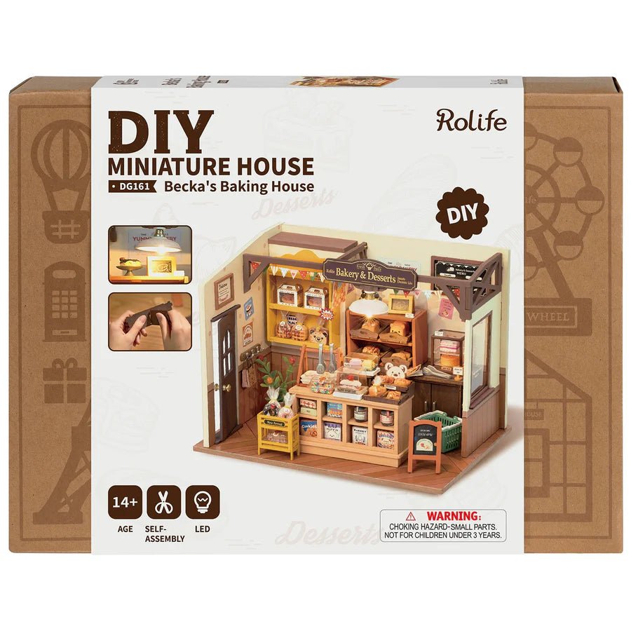 Rolife Miniatur Bäckerei DIY Set Becka’s Baking House
