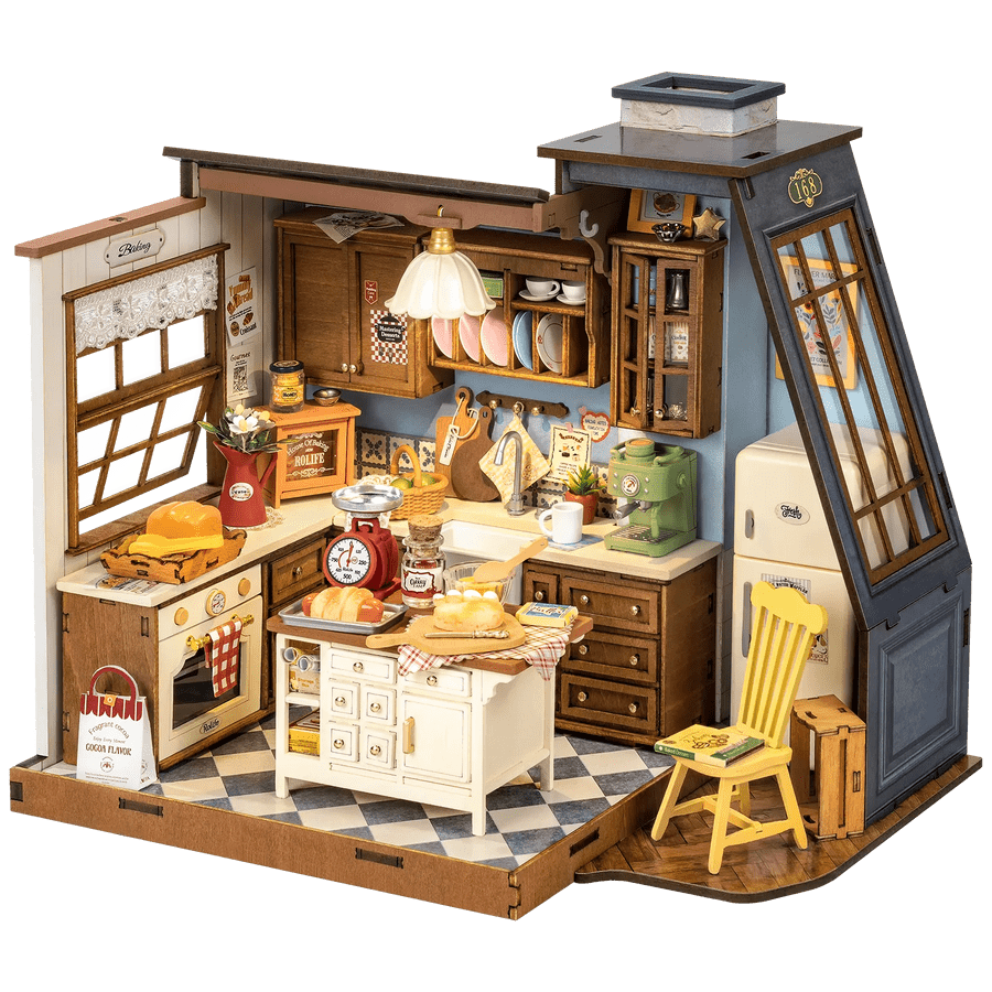 ROKR Baking Kitchen DG172 Holzbausatz Miniatur-Backküche ab 14 Jahren
