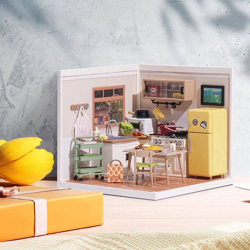 ROKR Happy Meals Kitchen Bastelset Küche mit Lichtfunktion
