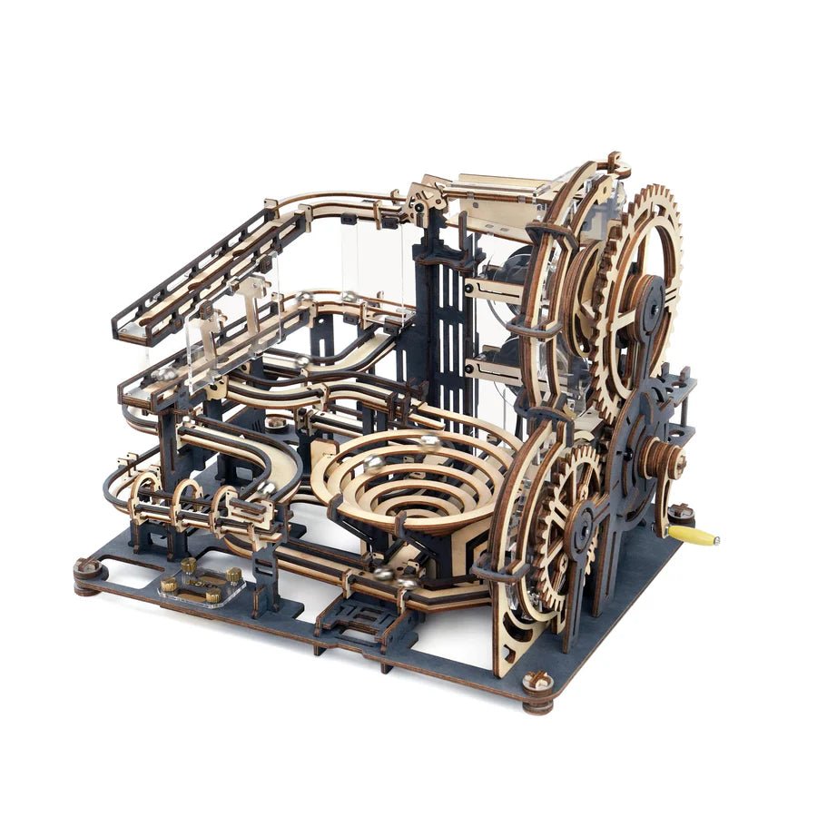 ROKR Marble Night City LGA01 Holzbausatz Murmelbahn mit LED Option
