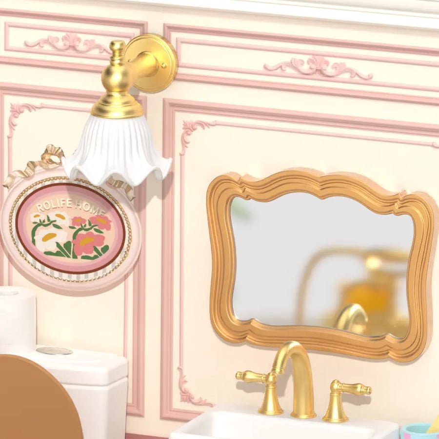 Miniatur Badezimmer ROKR Pop Bubble Bathroom aus Kunststoff
