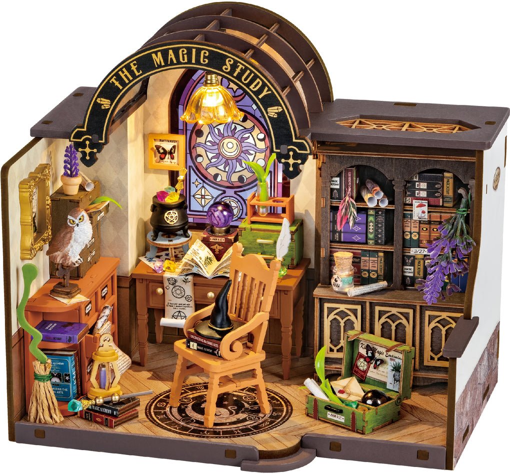 ROKR The Magic Study DG166 Holzbausatz Miniatur Zauberwerkstatt
