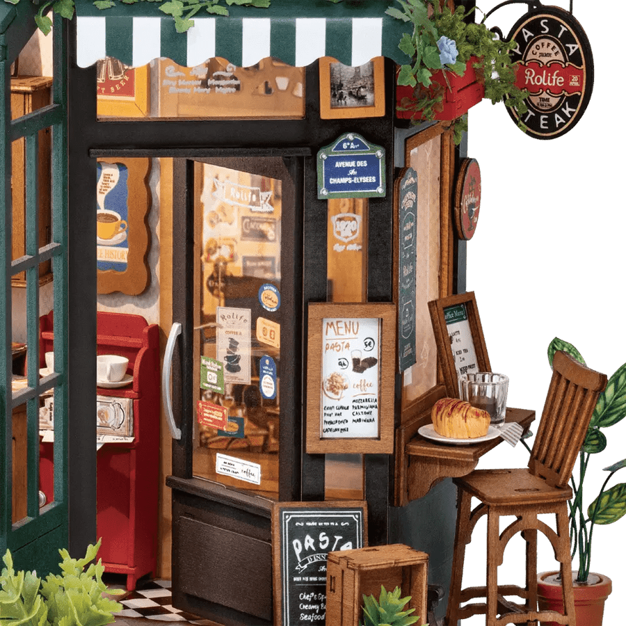 Miniaturhaus ROKR Tipsy Restaurant mit Beleuchtung und Bar
