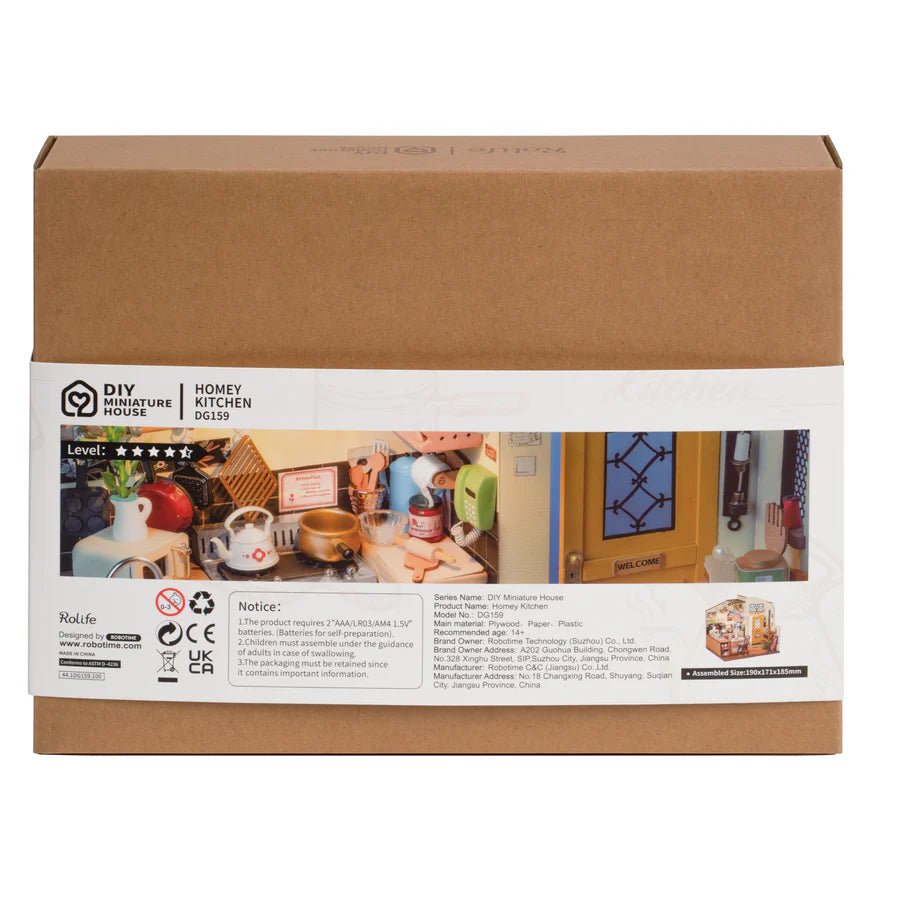 Rolife DG159 Holzbausatz Miniaturküche mit LED-Beleuchtung
