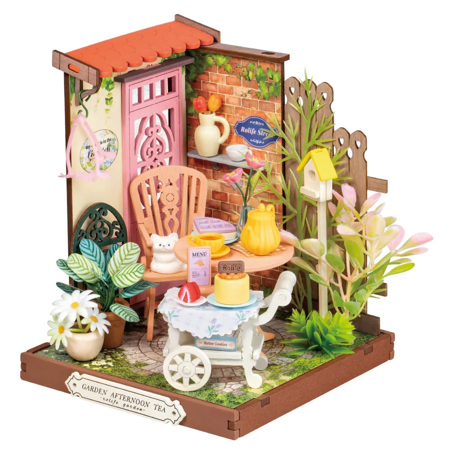 Rolife Fancy Tea Yard DS038 Miniatur-Teegarten Holzbausatz ab 14 Jahren
