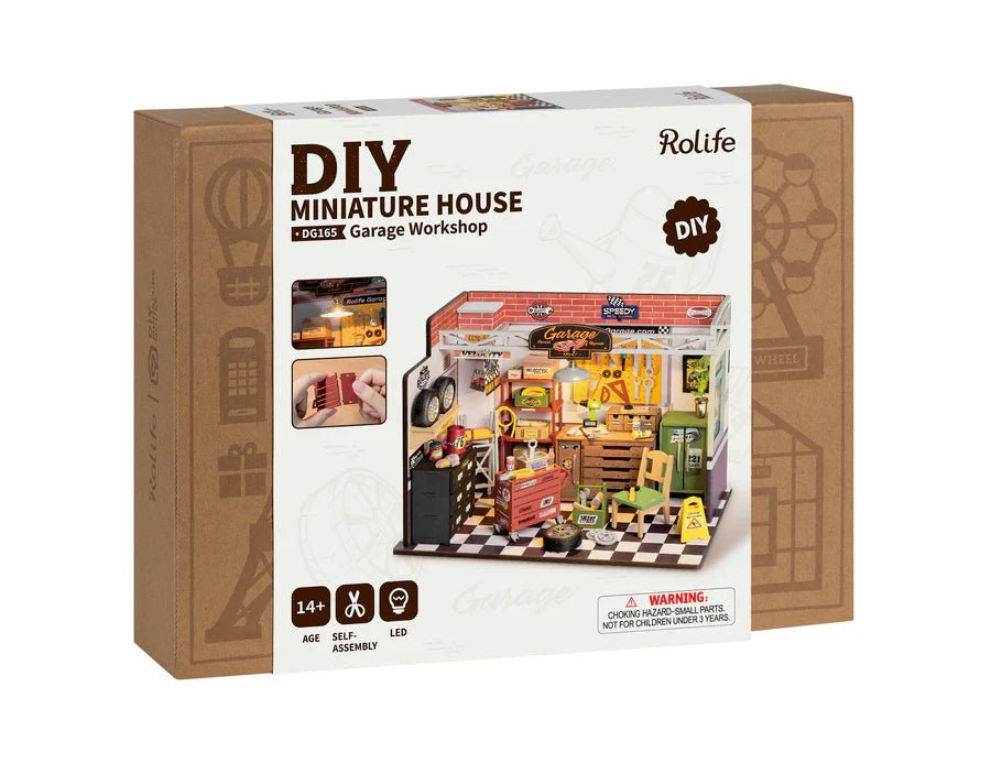 DG165 Garage Workshop Rolife Miniaturhaus Bastelset ab 14 Jahren
