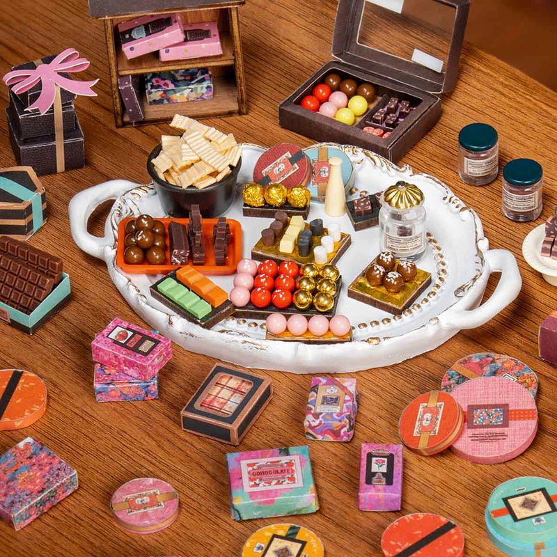 DG174 Henry’s Chocolate Rolife Holzbausatz Chocolaterie Vintage
