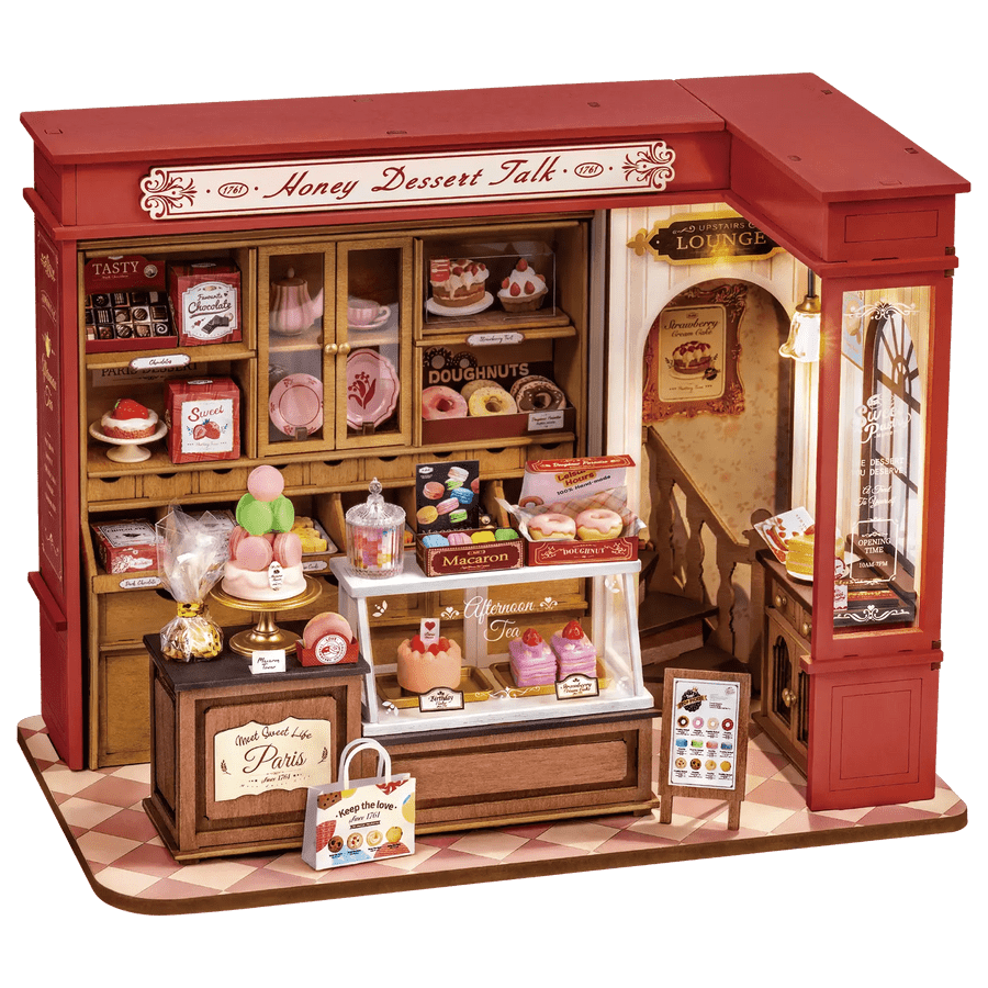 Rolife Honey Dessert Talk DG168 Miniatur-Konditorei mit LED-Licht
