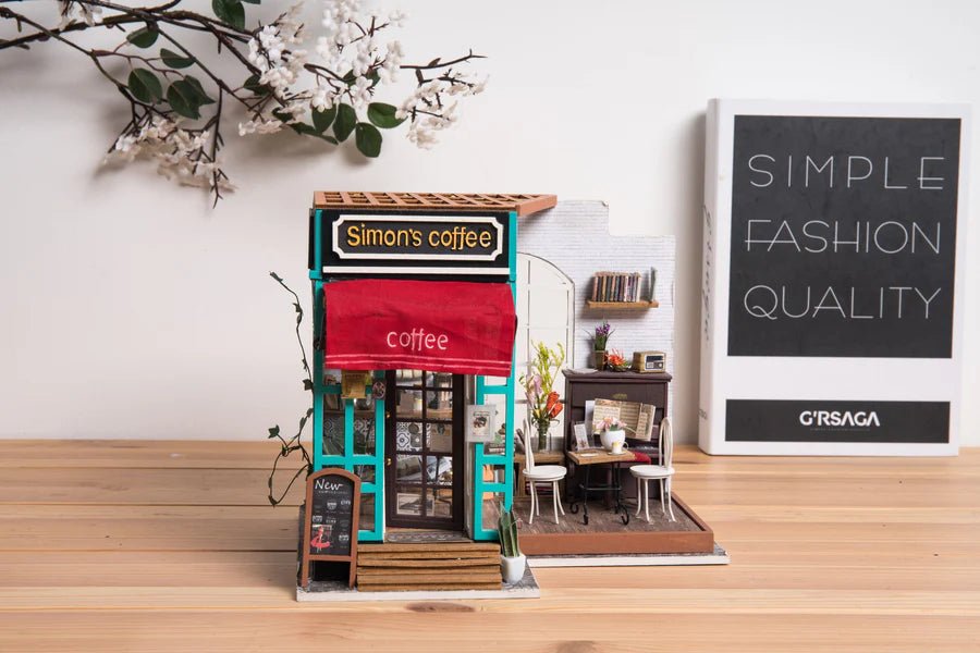 Rolife Simon’s Coffee DG109 Miniatur-Café Geschenkidee ab 14