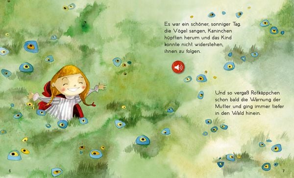 Interaktives Kinderbuch Rotkäppchen mit Audiofunktion
