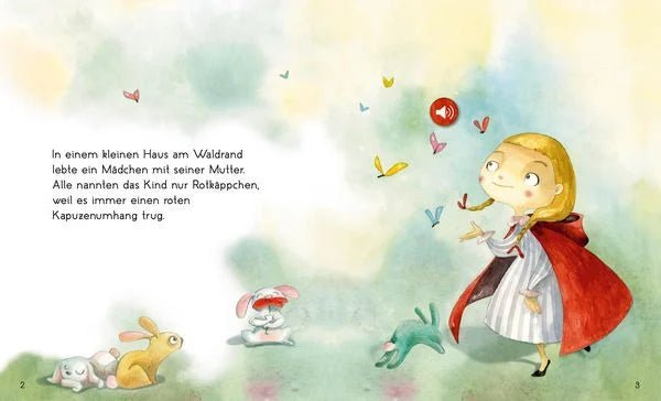 Rotkäppchen Märchenbuch mit Knopfdruck-Vorlesefunktion
