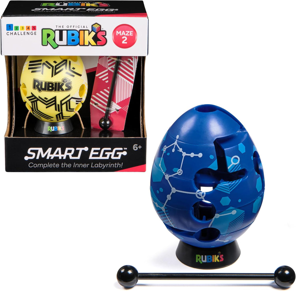 Rubik’s Smart Egg Labyrinthspiel für Kinder auf weißem Hintergrund
