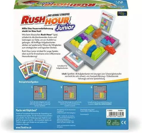 Rush Hour® Junior - Denkspiel für Erwachsene und Kinder ab 5 Jahren - Ravensburger