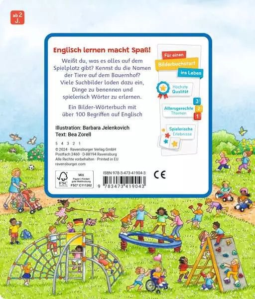 Kinderbuch Englisch lernen ab 2 Jahren Sachen suchen
