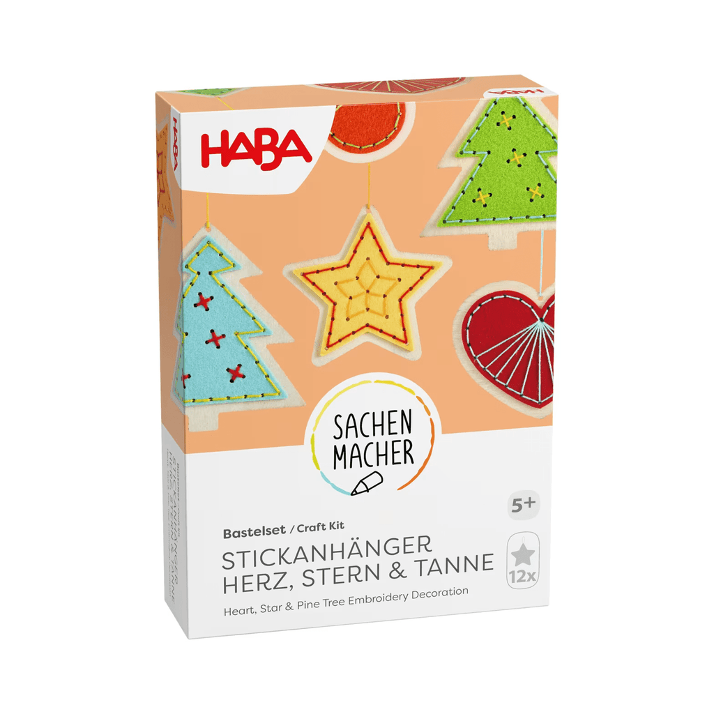 Stick-Bastelset Weihnachten Herz Stern Tanne HABA ab 5
