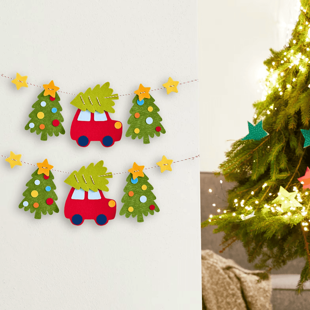 HABA Fädelset Weihnachten Filzgirlande für Kinder ab 3 Jahren
