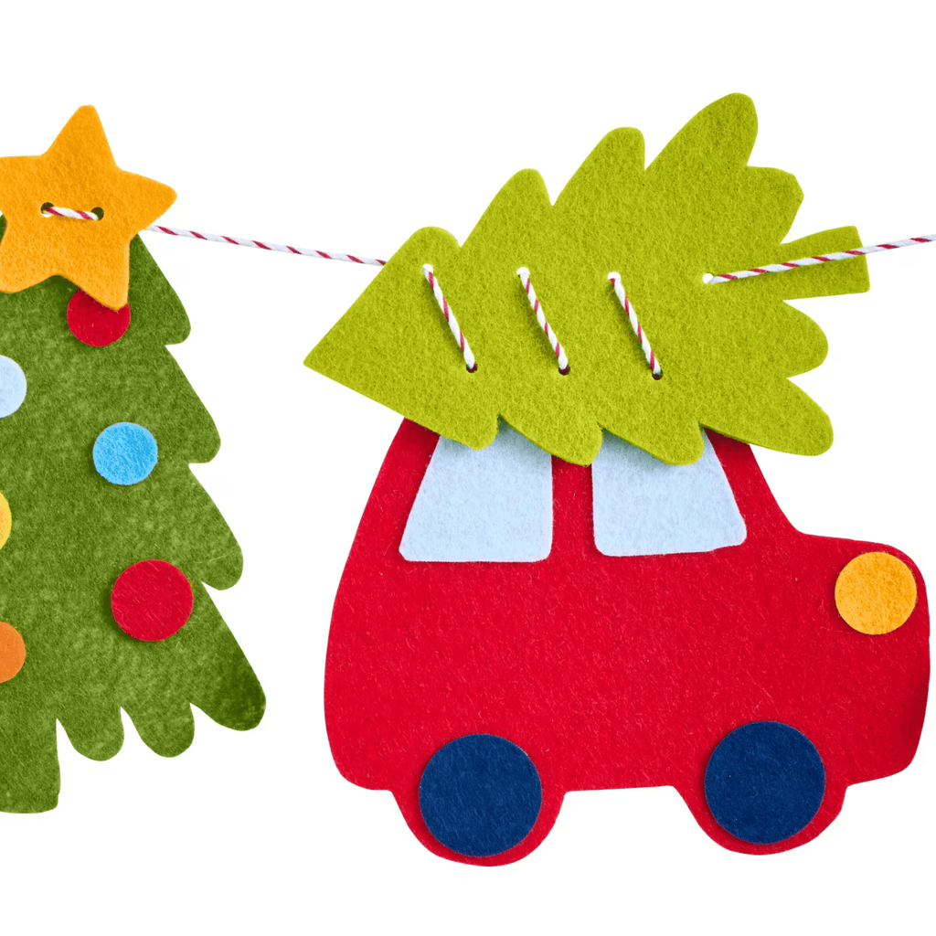 Filzgirlande Weihnachtsfahrt Fädelset HABA ab 3 Jahren
