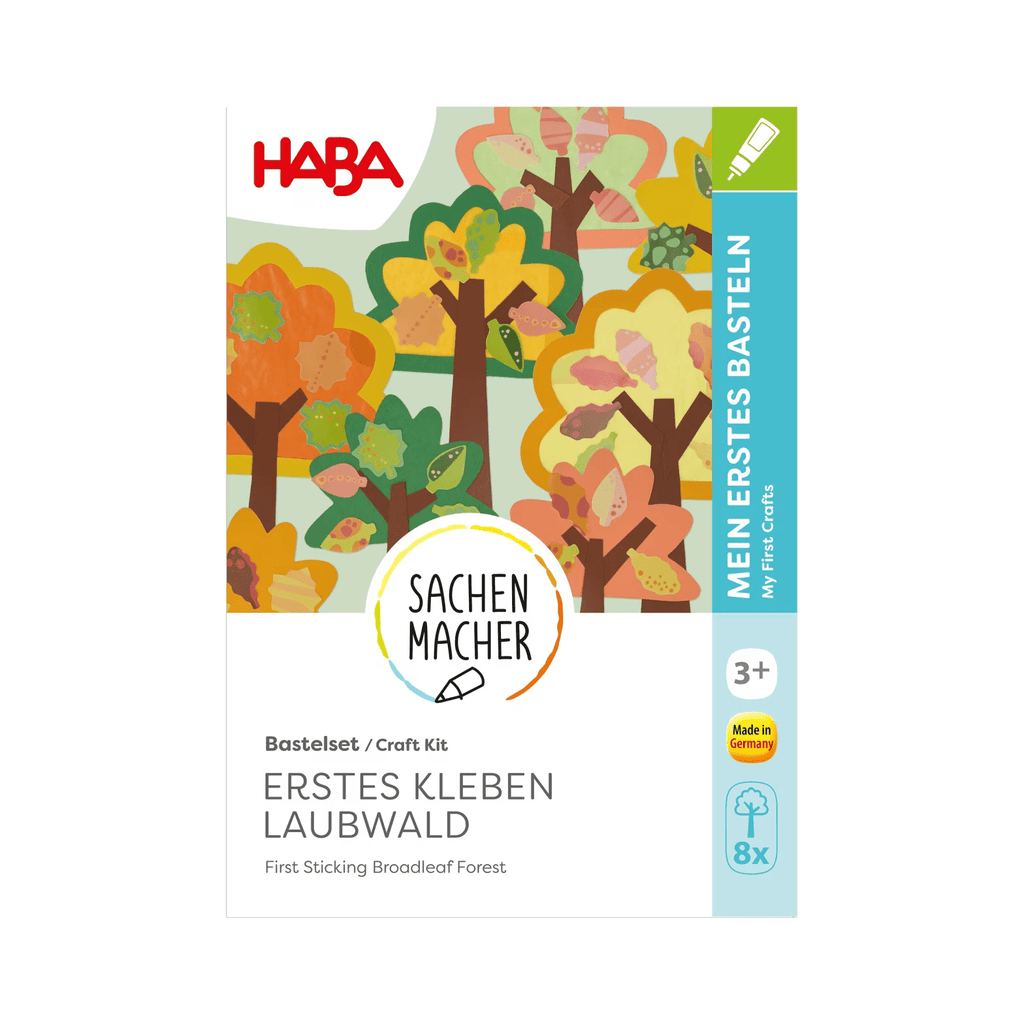 Erstes Kleben Laubwald mit Transparentpapier – HABA ab 3 Jahren